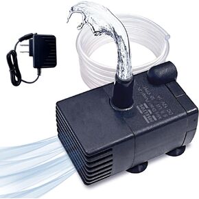 Mini Submersible Pump with Water Level Sensor, 5ft Lift, 55GPH Removable Small Condensate Pump for HVAC, AC Unit, Ice Maker, 110/230V, Automatic Drain Pump, Condensation Pump