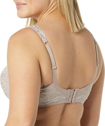 Bali Lace Desire Underwire Bra, Full-Coverage Lace Bra with Underwire Cups, Plunging Underwire Bra for Everyday Comfort in Saudi Arabia