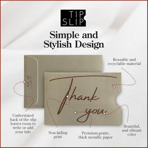 Tip Slips Gratuity Envelopes (Pack of 20, Thank You) in Saudi Arabia