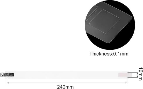 MECCANIXITY 2 Pcs Touch Area Protector Cover Skin 240x10x0.1mm Clear Anti-Scratch Protector Cover for A2141 in Saudi Arabia
