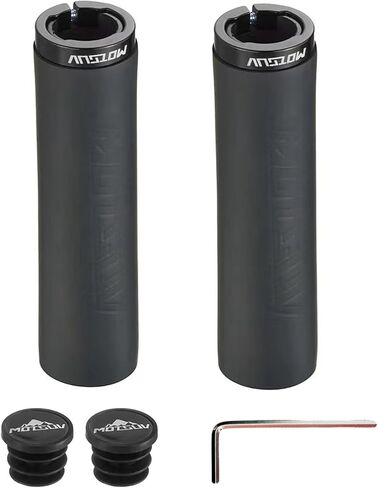 Bike Handle Grips, Silicone Single Lock-on Bicycle Handle Bar, for MTB, BMX, Mountain, Road, Folding Bike, Soft Non-Slip Comfortable Ergonomic Hand Grip (Red) in Saudi Arabia
