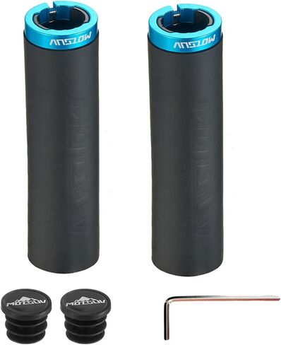 Bike Handle Grips, Silicone Single Lock-on Bicycle Handle Bar, for MTB, BMX, Mountain, Road, Folding Bike, Soft Non-Slip Comfortable Ergonomic Hand Grip (Red) in Saudi Arabia