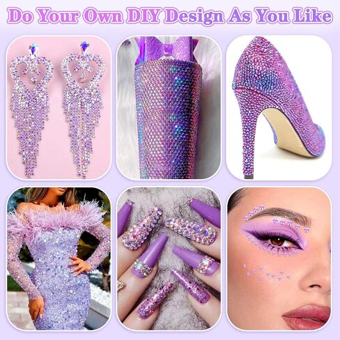 30000Pcs Rhinestones for Crafts with Tweezers and Picking Pens, 3mm 4mm 5mm Non-Hotfix Flatback Rhinestones Bling Kit, Green AB Resin Rhinestones for Clothing, Shoes, Tumblers, Nails, Makeup in Saudi Arabia