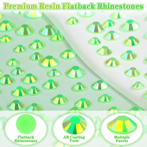 30000 قطعة من أحجار الراين للحرف اليدوية مع ملاقط وأقلام التقاط، 3 مم 4 مم 5 مم مجموعة أحجار الراين المسطحة غير الإصلاحية، أحجار الراين الأرجوانية AB للملابس والأحذية والأكواب والأظافر والمكياج in Kuwait