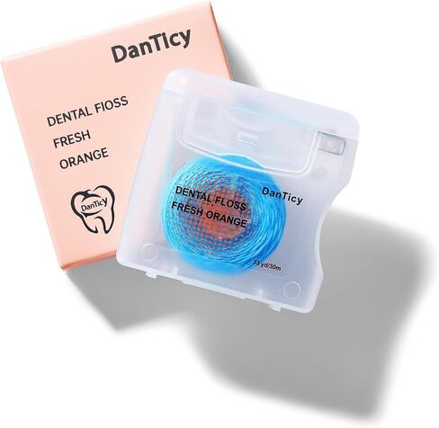 Coconut-Oil Infused Woven Dental Floss,Deep Clean Natural Vegetable Waxed Floss,Extra Wide Cleaning and Slides Smoothly & Easily,PFAS Free | Mint Flavored(33 Yds x 1 Unit) in Saudi Arabia