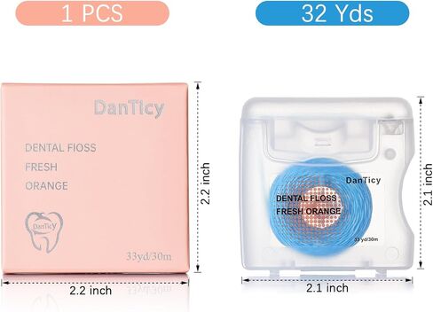 Coconut-Oil Infused Woven Dental Floss,Deep Clean Natural Vegetable Waxed Floss,Extra Wide Cleaning and Slides Smoothly & Easily,PFAS Free | Mint Flavored(33 Yds x 1 Unit) in Saudi Arabia