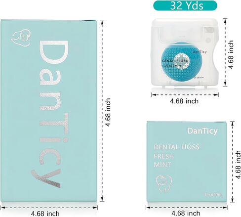 Coconut-Oil Infused Woven Dental Floss,Deep Clean Natural Vegetable Waxed Floss,Extra Wide Cleaning and Slides Smoothly & Easily,PFAS Free | Mint Flavored(33 Yds x 1 Unit) in Saudi Arabia