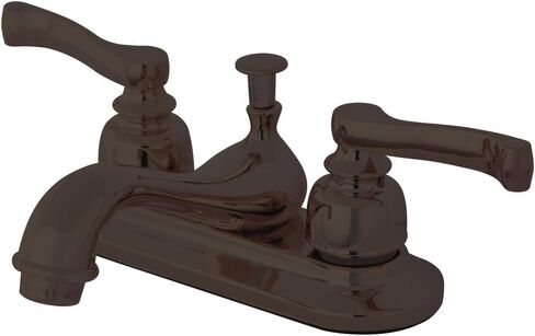 Kingston Brass KB8602 Royale 4 بوصة صنبور حمام في المنتصف، وصول صنبور 4-1/2 بوصة، نحاس مصقول in Kuwait