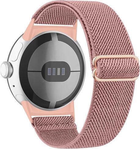 Stretchy Nylon Solo Loop Band Compatible with Google Pixel Watch Band for Women Men, Adjustable Soft Elastic Braided Straps Sport Replacement Wristbands for Google Pixel Watch Bands in Saudi Arabia