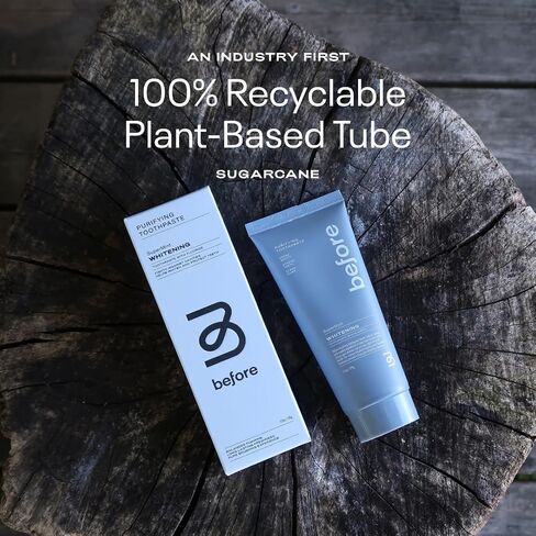 All Natural Whitening Toothpaste, SuperMint, Clean Natural Ingredients, Balanced Foaming, Low Abrasion, Long Lasting Freshness, Plant Based Recyclable Tube, 3.5 oz in Saudi Arabia