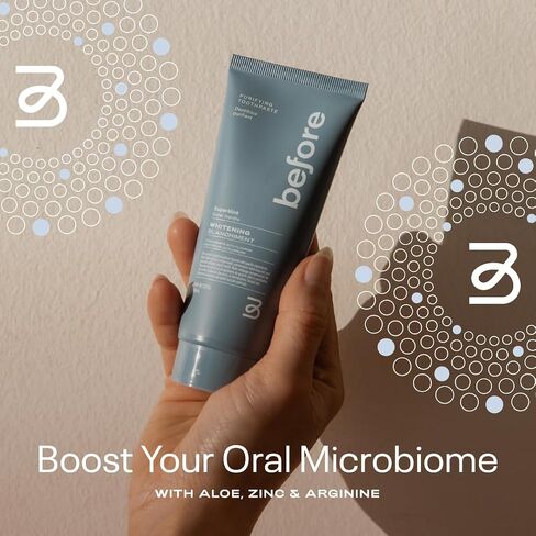 All Natural Whitening Toothpaste, SuperMint, Clean Natural Ingredients, Balanced Foaming, Low Abrasion, Long Lasting Freshness, Plant Based Recyclable Tube, 3.5 oz in Saudi Arabia