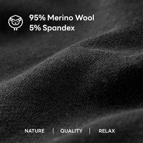 ACUSHLA Merino Wool Underwear for Men - Breathable Soft Odor Control Boxer Brief Base Layer Trunk Underpant Undies in Kuwait