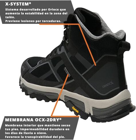 Oriocx Enciso V1 Pro - Waterproof trekking boots with inner membrane, comfortable hiking boots - Unisex in Saudi Arabia