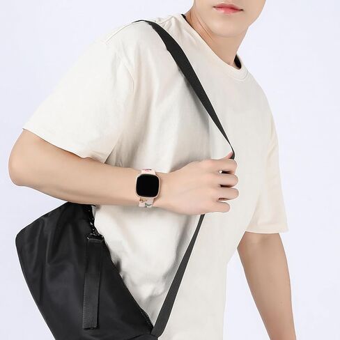 GEAK حزام شفاف متوافق مع Fitbit Versa 3 Bands/Fitbit Versa 4 Bands/Fitbit Sense/Sense 2 Bands للنساء والرجال، حزام أنيق مطبوع بنمط ناعم لا يبهت لساعة Fitbit الذكية الصغيرة والكبيرة in Kuwait