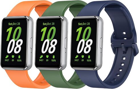 3 قطع من الأربطة متوافقة مع Samsung Galaxy Fit3 Band Sport المخصصة للساعة الذكية Samsung Galaxy Fit 3 SM-R390 in Saudi Arabia