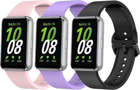 3 قطع من الأربطة متوافقة مع Samsung Galaxy Fit3 Band Sport المخصصة للساعة الذكية Samsung Galaxy Fit 3 SM-R390 in Saudi Arabia