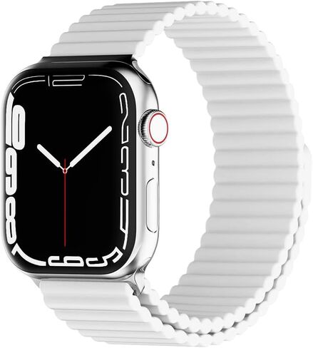 سوار مغناطيسي متوافق مع سوار ساعة Apple مقاس 49 مم 45 مم 44 مم 42 مم 41 مم 40 مم 38 مم، حزام بديل لسوار معصم رياضي من السيليكون الناعم للسلسلة 9، Ultra 2، SE، Ultra 8 7 6 5 4 3 2 1 للرجال والنساء in Saudi Arabia