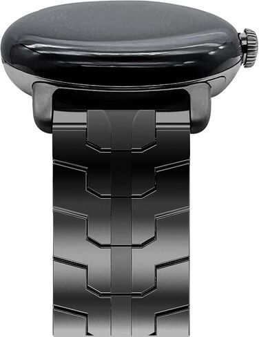 سوار من الفولاذ المقاوم للصدأ متوافق مع ساعة Google Pixel Watch/Pixel Watch 2 مقاس 41 ملم (2022/2023)، حزام معدني بمشبك قابل للطي للرجال in Kuwait