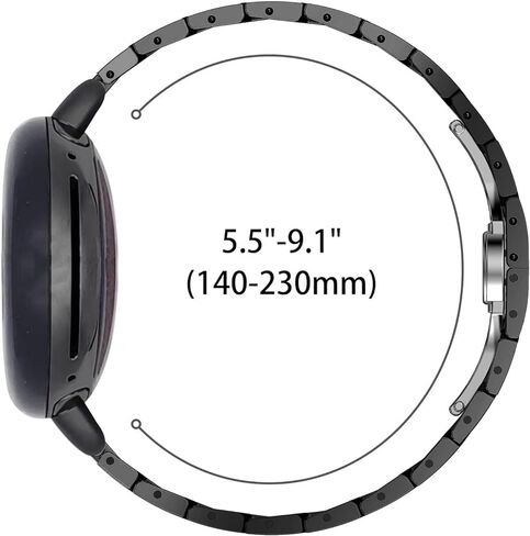 سوار من الفولاذ المقاوم للصدأ متوافق مع ساعة Google Pixel Watch/Pixel Watch 2 مقاس 41 ملم (2022/2023)، حزام معدني بمشبك قابل للطي للرجال in Kuwait