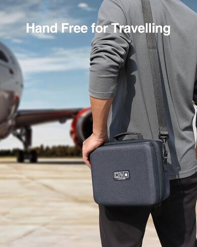 حافظة صلبة فاخرة لجهاز Apple 2023 Mac Mini M2/ Mac Mini M1 & Mac Mini الطراز السابق للكمبيوتر المكتبي، منظم إلكترونيات السفر للوحة المفاتيح والفأرة السحرية والملحقات التقنية (الجراب فقط) in Kuwait