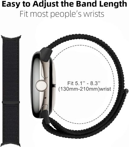 BlackPro Compatible with Google Pixel Watch 3 45mm 41mm Band, Adjustable Breathable Sport Strap for Google Pixel 3/2/1 Band for Men Women in Saudi Arabia