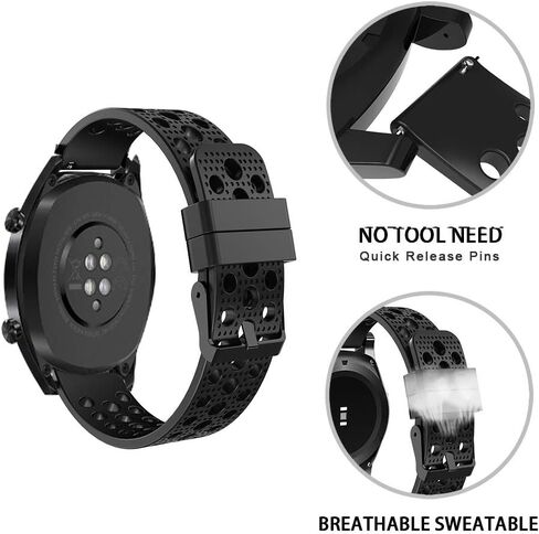 Compatible with 3Plus Vibe Plus Bands, Silicone Replacement Wristbands Sport Strap with Metal Buckle Compatible with 3Plus Vibe Plus/Vibe+ Smartwatch in Saudi Arabia