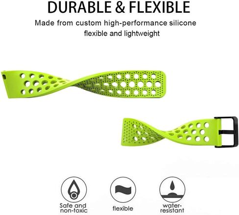 Compatible with 3Plus Vibe Plus Bands, Silicone Replacement Wristbands Sport Strap with Metal Buckle Compatible with 3Plus Vibe Plus/Vibe+ Smartwatch in Saudi Arabia
