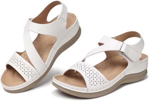 SHIBEVER Wedge Sandals for Women Dressy: Summer Comfortable Casual Low Platform Sandal in Saudi Arabia