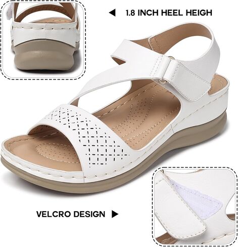 SHIBEVER Wedge Sandals for Women Dressy: Summer Comfortable Casual Low Platform Sandal in Saudi Arabia