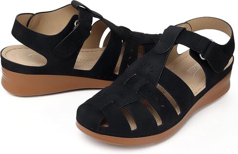 SHIBEVER Wedge Sandals for Women Dressy: Summer Comfortable Casual Low Platform Sandal in Saudi Arabia