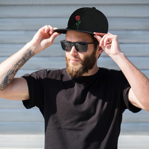 Classic Embroidered Unisex Black 100% Cotton Adjustable Baseball Cap - Flexfit Baseball Sun Hat for Men Women in Saudi Arabia