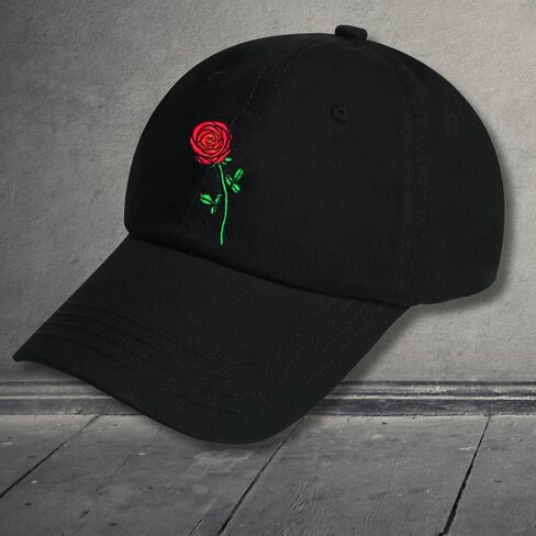Classic Embroidered Unisex Black 100% Cotton Adjustable Baseball Cap - Flexfit Baseball Sun Hat for Men Women in Saudi Arabia