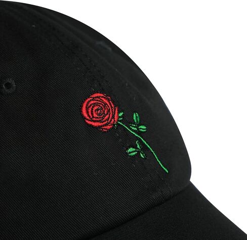 Classic Embroidered Unisex Black 100% Cotton Adjustable Baseball Cap - Flexfit Baseball Sun Hat for Men Women in Saudi Arabia