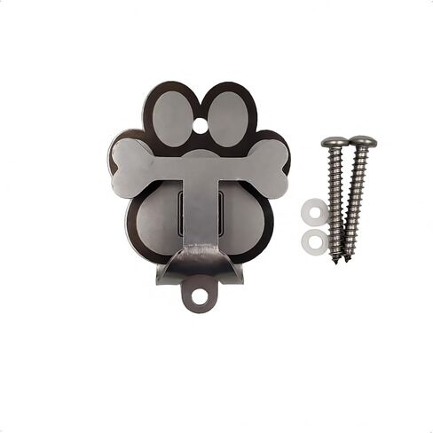 Dog Leash Hitch Parking Hook Medium Duty Wall-Mount Stainless Steel Dog Tie Out - Leash Holder for Wall - Mounting Hardware Kit Included (3" x 4") in Saudi Arabia