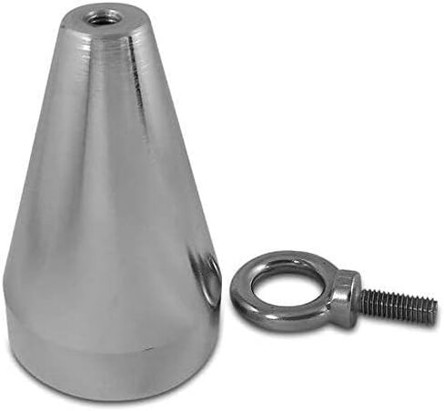 Brute Magnetics Cone Fishing Magnet | 575 lbs Rare Earth Neodymium Magnet | Includes 2.95" Powerful Magnet and Threadlocker |Strong Magnets for Fishing in Lakes or Rivers in Kuwait