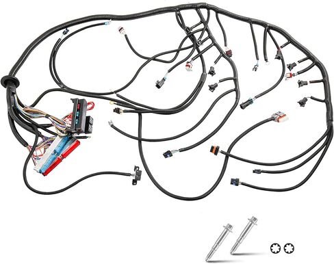 LS1 Standalone Small Block T56 Wire Harness Compatible with 1997-2006 GM 4.8L 5.3L 6.0L Vortec 60A Relay for Engine 4L80E Transmission in Saudi Arabia