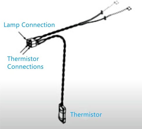618548 Thermistor Assembly for RV Refrigerator Models N6 N8 900 9000 Replaces 621742 with Wire Harness in Saudi Arabia