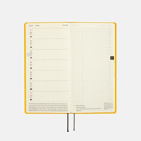 Hobonichi Techo Weeks Mega [English/Tall and Slim Size/January 2024 Start] Colors: Poppin’ Yellow in Saudi Arabia