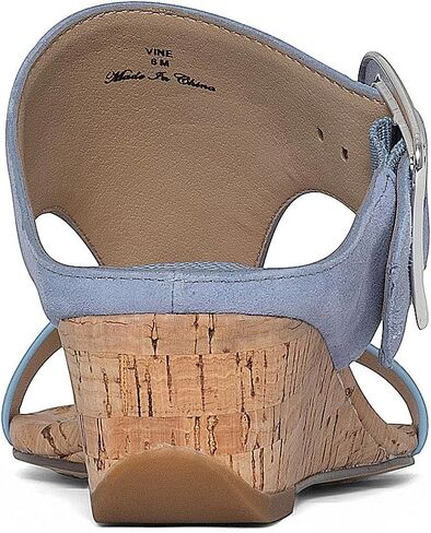 Donald Pliner Women's Casual Low Wedge Sandal, Denim, 9 in Saudi Arabia