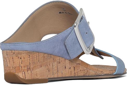 Donald Pliner Women's Casual Low Wedge Sandal, Denim, 9 in Saudi Arabia