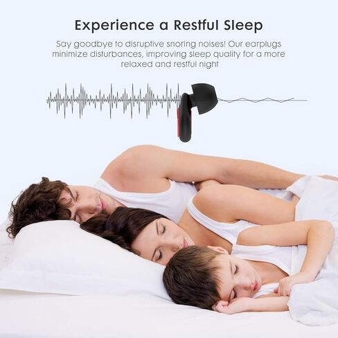 سدادات أذن لإلغاء الضوضاء أثناء النوم، سدادات أذن من السيليكون الناعم قابلة لإعادة الاستخدام لحماية السمع للحفلات الموسيقية والتجمعات الاجتماعية والدراسة والسفر والسباحة والشخير وأحجام أطراف الأذن المتنوعة للعمل in Kuwait