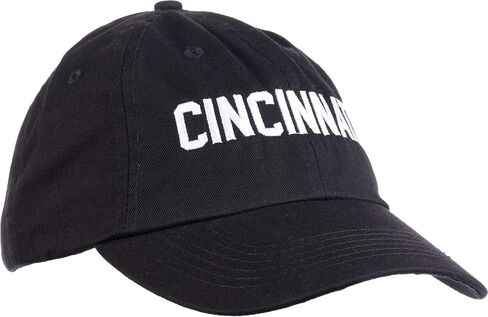 Cincinnati | Classic Retro Red Black Blue Ohio City Pride Newport Fan Men Women Dad Hat Cap in Saudi Arabia