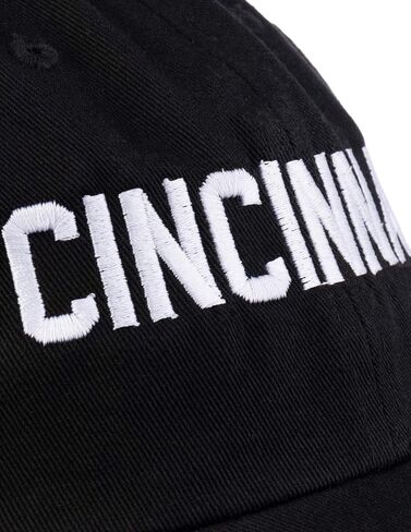 Cincinnati | Classic Retro Red Black Blue Ohio City Pride Newport Fan Men Women Dad Hat Cap in Saudi Arabia