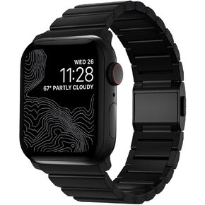 Titanium Apple Watch Band v2 45mm, Titanium Ultra Watch Band with Adjustable Links and Integrated Lugs, Band for Apple Watch Ultra, Compatible with Apple Watch Series 1-10, and SE in Saudi Arabia