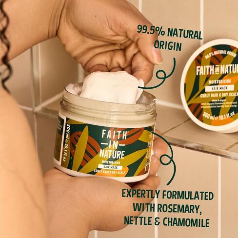Faith in Nature Natural Dragon Fruit Hair Mask, Revitalising, Vegan & Cruelty Free, Parabens and SLS Free, For All Hair Type, 300ml in Saudi Arabia
