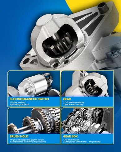 PHILTOP 17668N Starter Compatible with 1995-2007 Tacoma 2.4/2.7L Replacement New for 17668N,17666, 17668,17535N,17706N in Saudi Arabia
