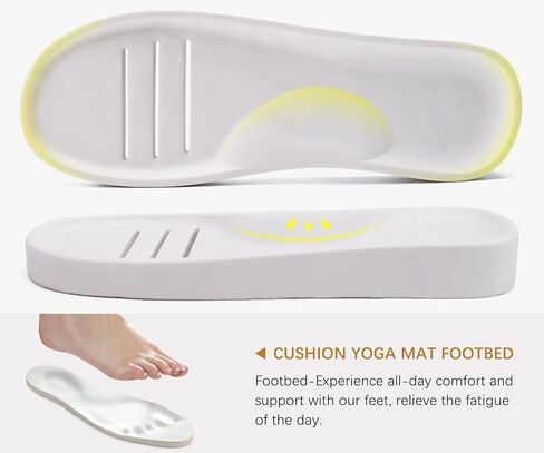 ONCAI Womam Slippers with Cushion Yoga Mat Faux Fur Lining Fuzzy Suede Warm Winter House Slippers Shoes Ladies Indoor and Outdoor Cozy Rubber Sole US Size 5-11 in Kuwait