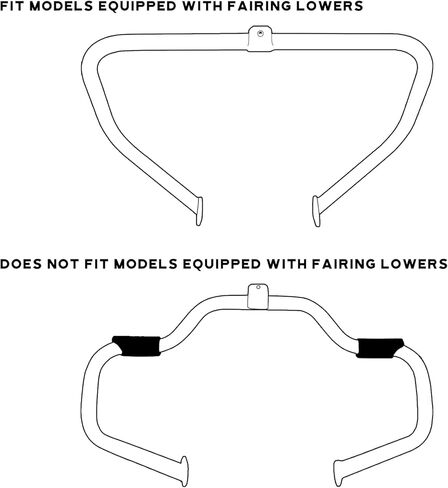 TCMT Engine Highway Mustache Crash Guard Bar Fit For Harley Touring Street Glide 2009-2023 Freewheeler 2015-2023 Electra Glide Road King FLHR 2009-2022 Road King Special 2017-2023 Revival FLH 2021 in Saudi Arabia