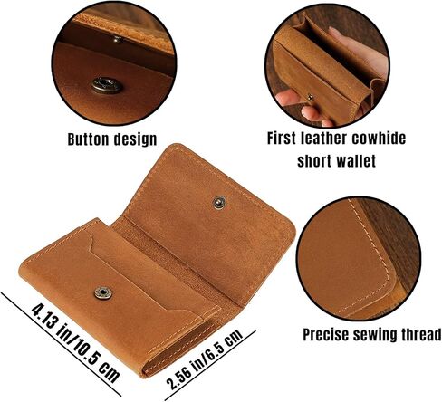 Wallet for Men Top Leather Wallets with Engraved Name initial Custom Ideal Gift for Bestman Groomsman Husband Dad Boyfriend Anniversaries Birthday Christmas Gifts Light Brown in Kuwait