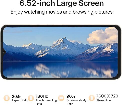 UMIDIGI C2 هاتف خلوي غير مقفل، Android 13 بطارية 5150 مللي أمبير في الساعة مع شاشة كاملة 6.52 بوصة MediaTek Helio A22 هاتف ذكي 3 جيجا بايت رام + 32 جيجا بايت روم 256 جيجا بايت قابلة للتوسيع 13 ميجا بيكسل هاتف محمول in Saudi Arabia